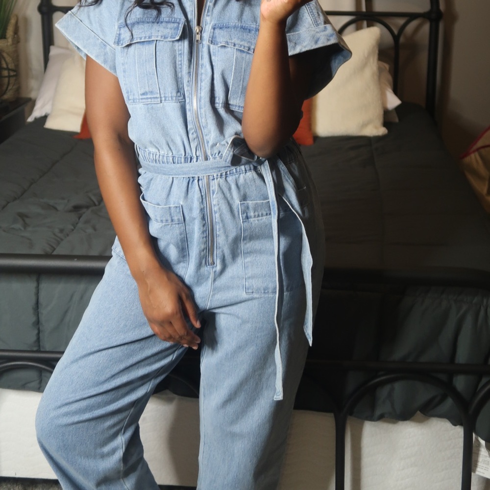Express Denim jumpsuit